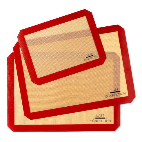 3pc Silicone Baking Mats - 2 Half - 1 Quarter Sheet